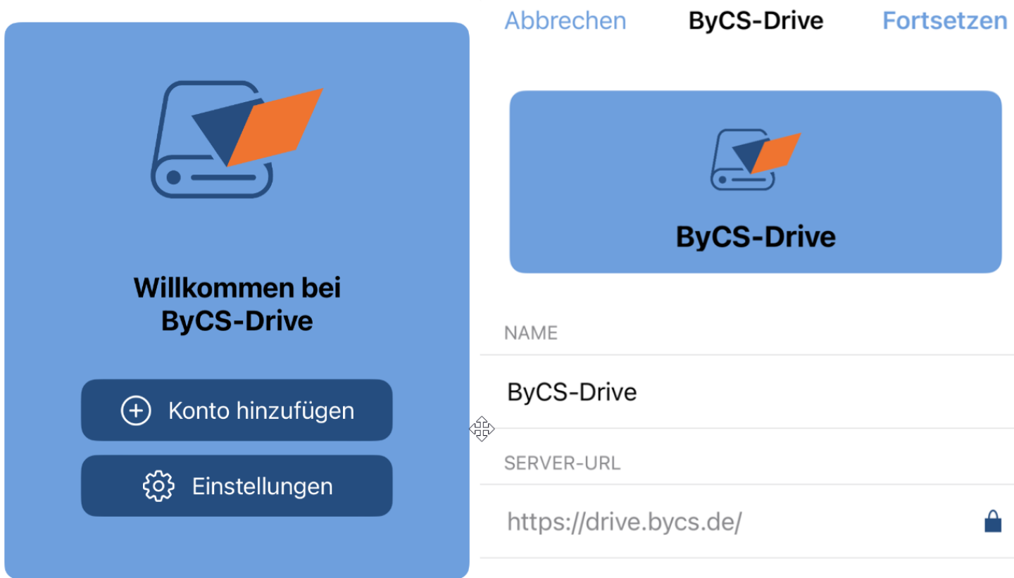 ByCS | Mobile-Client installieren und sich anmelden (iOS)